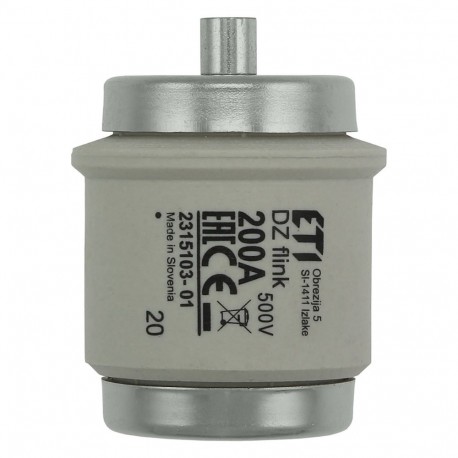 Eaton-moeller FUSE 200A DV 500V TYPE DZ EATON ELECTRIC Fuse-link, DII, 10A, 500 V, DZ