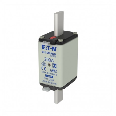 EATON - MOELLER NH FUSE 200A 400V GG/GL SIZE 1 NH FUSE 200A 400V GG/GL SIZE 1 200NHG1BI-400 EATON ELECTRIC Fuse-link, DIII, 63A, 500 V, DZ