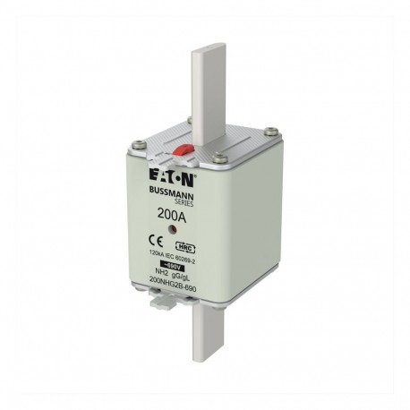 EATON - MOELLER NH FUSE 200A 690V gG SIZE 2 NH FUSE 200A 690V gG SIZE 2 200NHG2B-690 EATON ELECTRIC Fuse-link, LV, 100 A, AC 690V, NH1, gL/gG, IEC, dual..