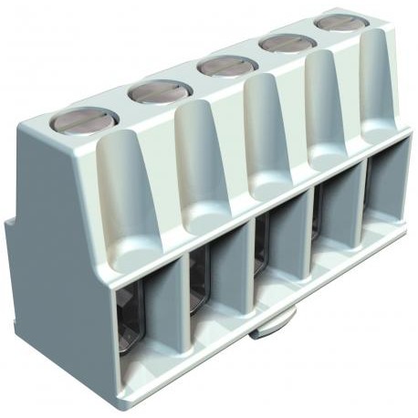 Obo-bettermann KL-T 02-06 OBO BETTERMANN Terminal strip , 6mm², Light grey, Polyamide, PA