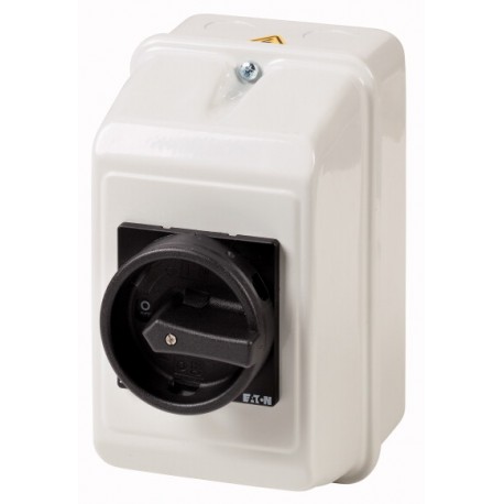 Eaton-moeller P1-32/ST/SVB-SW EATON ELECTRIC Main switch, +steel enclosure, 3p, 32A, handle black, lockable