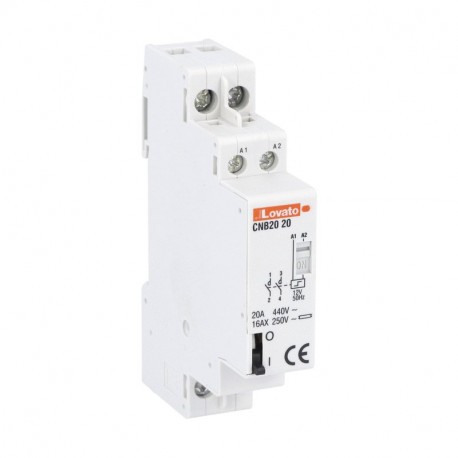 Lovato-electric CN2020012 LOVATO MODULAR CONT. 1M 20A AC1 2P 12V