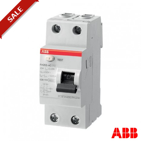 ABB 2CSF202007R1400 2CSF202007R1400 ABB FV202 AC-40/0,03 Resid. Current Dev.
