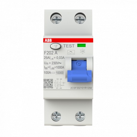 Abb 2CSF202101R1630 F202 A-63/0,03 Residual Current Dev.