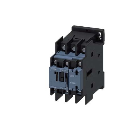 Siemens 3RT2024-4AC24 power contactor, AC-3 12 A, 5.5 kW / 400 V 2 NO + 2 NC, 24 V AC 50 / 60 Hz, 3-pole Siz..
