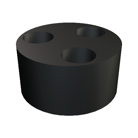 Obo-bettermann 107 C VM 25 2x8 OBO BETTERMANN Multi-seal insert for V-TEC VM, VM25,2X8, Black, Rubber mixture, NBR-..