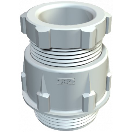 OBO BETTERMANN 106 PG48 106 PG48 2036487 OBO BETTERMANN Cable gland , PG48, Light grey, 7035, Polystyrene, PS