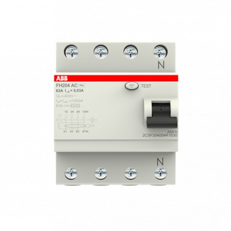 ABB 2CSF204004R1630 2CSF204004R1630 ABB FH204 AC-63/0,03 Residual Current Dev.