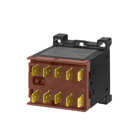 Siemens 3TK2040-3AN2 Miniature contactor, Flat connector terminal, 4 NO Snap-on mounting standard mounting r..