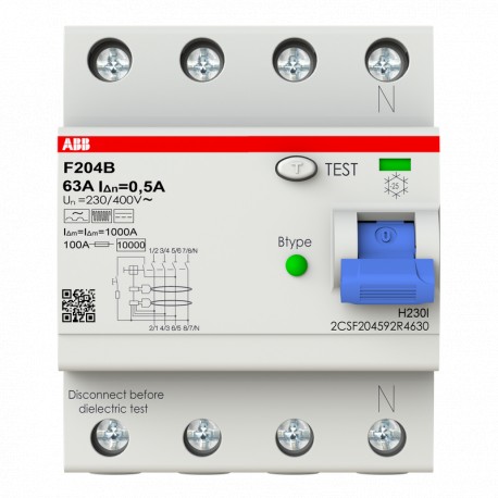 ABB 2CSF204592R4630 2CSF204592R4630 ABB F204 B-63/0,5 Residual Current Dev.