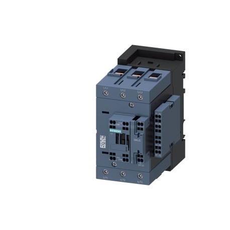 Siemens 3RT2046-3AN20 power contactor, AC-3 95 A, 45 kW / 400 V 1 NO + 1 NC, 220 V AC, 50/60 Hz 3-pole, 3NO,..