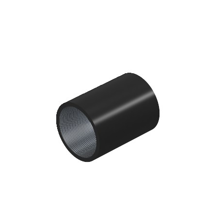 Obo-bettermann SVM20W SW OBO BETTERMANN Threaded steel sleeve , M20x1,5, Black, Painted, Steel, St