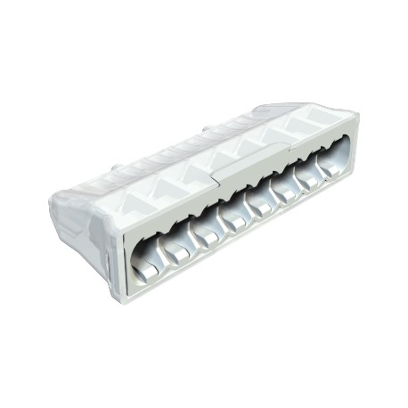 Obo-bettermann 61 825 LGR OBO BETTERMANN Plug-in terminal screwless terminal, 8x2,5mm2, Light grey, 7035, Polyamide..