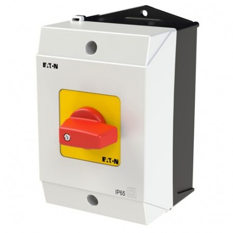Eaton-moeller T0-1-102/I1-RT Y7-207062 EATON ELECTRIC On-Off switch, 2 pole, 20 A, Emergency-Stop function, 90 °, s..
