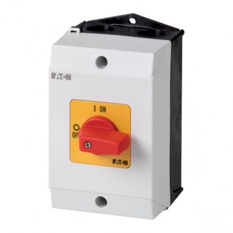 Eaton-moeller T0-2-1/I1-RT Y7-207082 EATON ELECTRIC On-Off switch, 3 pole, 20 A, Emergency-Stop function, 90 °, sur..