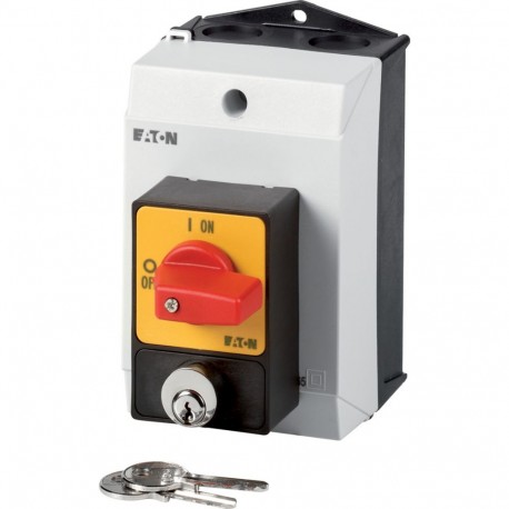 Eaton-moeller T0-2-1/I1/SVA(S)-RT Y7-207085 EATON ELECTRIC Panic switches, 3 pole, 20 A, Cylinder lock SVA, front p..