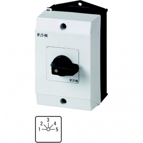 Eaton-moeller T0-3-8232/I1 Y7-207126 EATON ELECTRIC Step switches, Contacts: 5, 20 A, front plate: 1-5, 45 °, 5 ste..