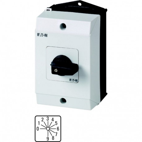 EATON - MOELLER T0-4-15602/I1 T0-4-15602/I1 207134 Y7-207134 EATON ELECTRIC Coding switches, Contacts: 8, 20 A, Binary BCD code 0-9, front..