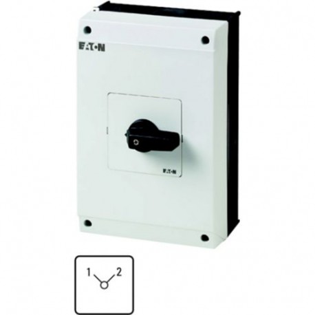 EATON - MOELLER T5B-2-8221/I4 T5B-2-8221/I4 207221 Y7-207221 EATON ELECTRIC Changeoverswitches, Contacts: 4, 63 A, front plate: 1-2, 90 °,..