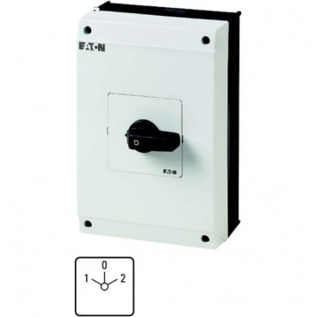 Eaton-moeller T5B-2-8400/I4 Y7-207222 EATON ELECTRIC Reversing switches, Contacts: 4, 63 A, front plate: 1-0-2, 45 ..