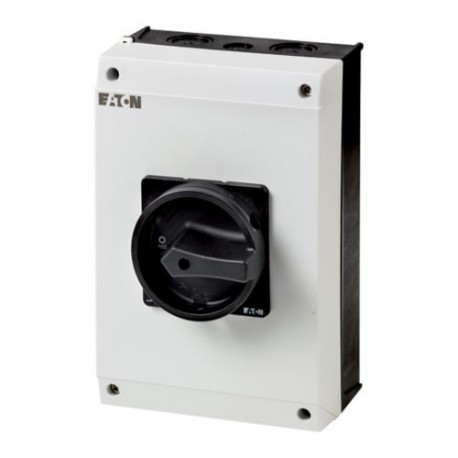 Eaton-moeller T5B-3-8901/I4/SVB-SW Y7-207245 EATON ELECTRIC Main switch, 3 pole + N + 1 N/O + 1 N/C, 63 A, STOP fun..
