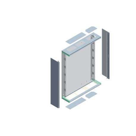 Siemens 8GK2100-3KS23 ALPHA 630 UNIVERSAL, wall-mounted cabinet, Flat Pack, IP43, Protection class 1, H: 100..