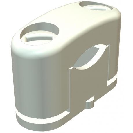 OBO BETTERMANN 3081 LGR 3081 LGR 2124254 OBO BETTERMANN SOM clip , 15-25mm, Light grey, 7035, Polystyrene, PS