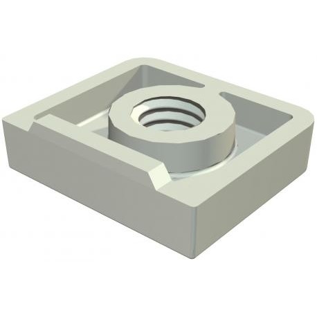 OBO BETTERMANN SQ M6 SQ M6 2146509 OBO BETTERMANN starQuick nut , M6, Light grey, 7035, Polycarbonate, PC