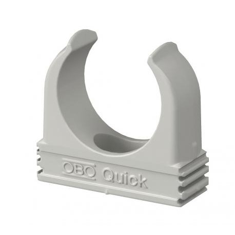 OBO BETTERMANN 2955 F M20 STGR 2955 F M20 STGR 2149309 OBO BETTERMANN Quick clip flame-resistant, M20, Stone grey, 7030, Polypropylene, PP