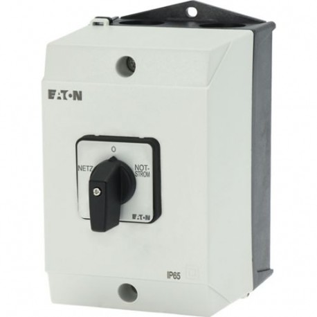 EATON - MOELLER T3-4-8902/I2 T3-4-8902/I2 215224 Y7-215224 EATON ELECTRIC Changeoverswitches, Contacts: 8, 32 A, front plate: Netz-0-Nots..