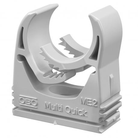 Obo-bettermann M-Quick M25 LGR OBO BETTERMANN Multi-Quick clip , 20-25mm, Light grey, 7035, Polyamide, PA