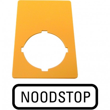 Eaton-moeller M22-XZK-NL99 Y7-216475 EATON ELECTRIC Label, emergency switching off, yellow, HxW 50x33mm, NOODSTOP