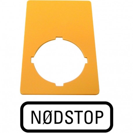 Eaton-moeller M22-XZK-DK99 Y7-216478 EATON ELECTRIC Label, emergency switching off, yellow, HxW 50x33mm, NODSTOP