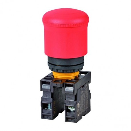 Eaton-moeller M22-PV/K11 Y7-216516 EATON ELECTRIC Emergency-stop key-release mushroom, 1N/O+1N/C, front mount