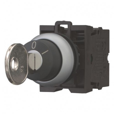 Eaton-moeller M22-WRS/K11 Y7-216517 EATON ELECTRIC Key-operated button, 1N/O+1N/C, 2 positions, front mount