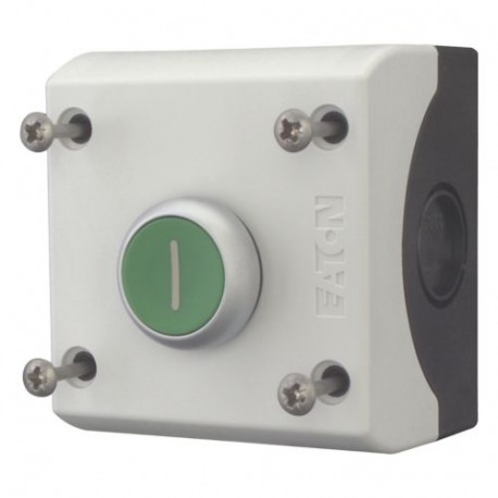 Eaton-moeller M22-D-G-X1/KC11/I Y7-216522 EATON ELECTRIC Pushbutton actuator, 1N/O+1N/C, flush, green, surface moun..
