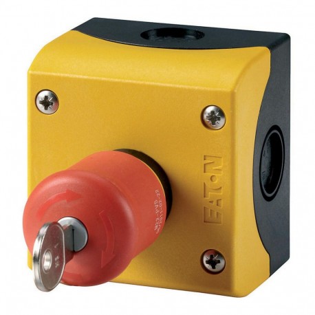 Eaton-moeller M22-PVS/KC11/IY Y7-216523 EATON ELECTRIC Emergency switching off key-operated button, 1N/O+1N/C, surf..