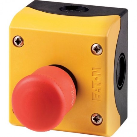 Eaton-moeller M22-PV/KC02/IY Y7-216524 EATON ELECTRIC Emergency-stop key-release mushroom, 2 N/C, surface mounting