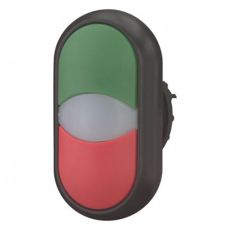 EATON - MOELLER M22S-DDL-GR M22S-DDL-GR 216699 Y7-216699 EATON ELECTRIC Double actuator pushbutton, +indicator light, green/white/red