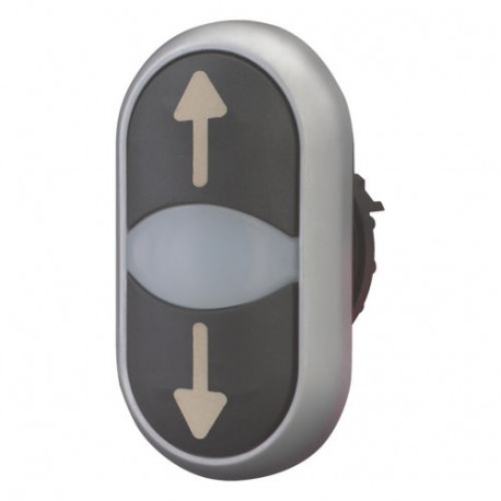 EATON - MOELLER M22-DDL-S-X7/X7 M22-DDL-S-X7/X7 216710 Y7-216710 EATON ELECTRIC Double actuator pushbutton, +indicator light, black/white/bl..