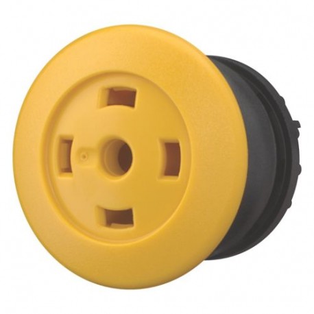 EATON - MOELLER M22S-DP-Y-X M22S-DP-Y-X 216739 Y7-216739 EATON ELECTRIC Mushroom actuator, yellow, without button plate, momentary