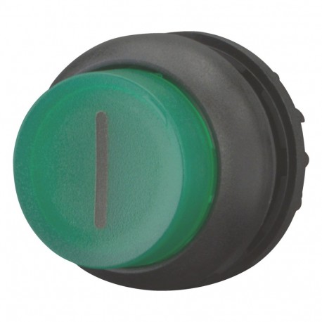 Eaton-moeller M22S-DLH-G-X1 Y7-216978 EATON ELECTRIC Illuminated pushbutton actuator, raised, green I, momentary