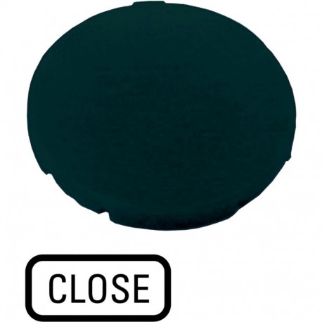 Eaton-moeller M22-XD-S-GB2 Y7-218198 EATON ELECTRIC M22-XD-S-GB2Q Button plate, flat black, CLOSE