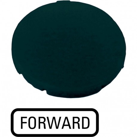 Eaton-moeller M22-XD-S-GB15 Y7-218205 EATON ELECTRIC M22-XD-S-GB15Q Button plate, flat black, FORWARD