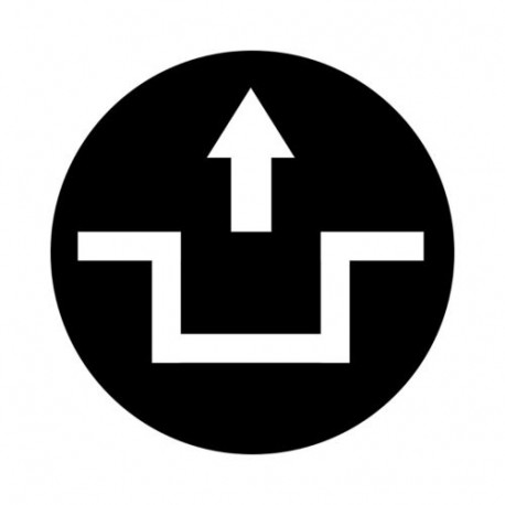 Eaton-moeller M22-XDH-S-X12 Y7-218223 EATON ELECTRIC M22-XDH-S-X12Q Button plate, raised black, unlock symbol