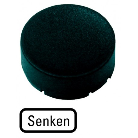 EATON - MOELLER M22-XDH-S-D18 M22-XDH-S-D18 218238 M22-XDH-S-D18Q EATON ELECTRIC M22-XDH-S-D18Q Button plate, raised black, DECREASE