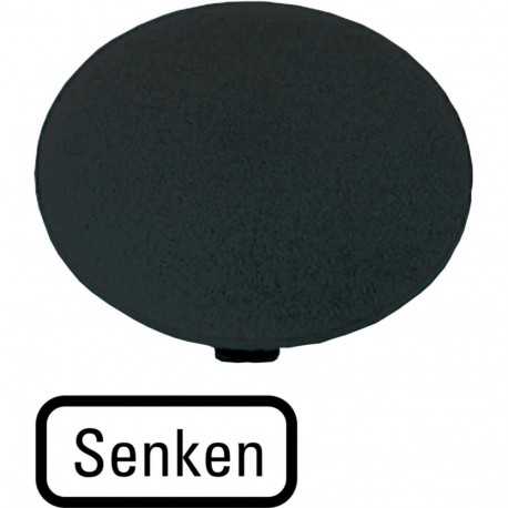 EATON - MOELLER M22-XDP-S-D18 M22-XDP-S-D18 218280 Y7-218280 EATON ELECTRIC M22-XDP-S-D18Q Button plate, mushroom black, DECREASE
