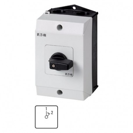 Eaton-moeller T0-1-8295/I1 Y7-218969 EATON ELECTRIC Changeoverswitches, Contacts: 2, 20 A, front plate: 1 2, 45 °, ..