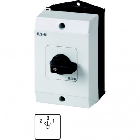 EATON - MOELLER T0-3-15393/I1 T0-3-15393/I1 218980 Y7-218980 EATON ELECTRIC Universal control switches, Contacts: 6, 20 A, front plate: 2 ..