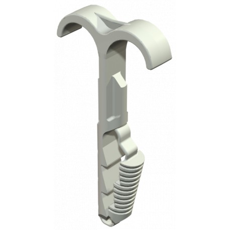 Obo-bettermann 1974 2X4-12 OBO BETTERMANN Plug-in clip double, 4-12mm, Light grey, 7035, Polyamide, PA